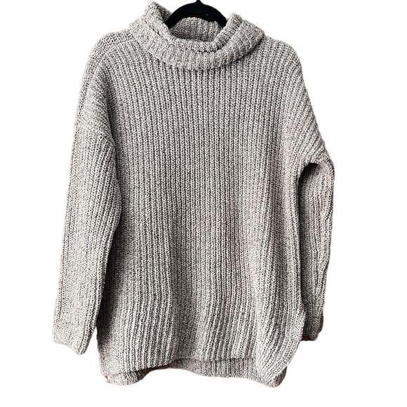 Abercrombie & Fitch Women's Turtleneck Pullover Sweater Long Sleeve Gray Size S - Picture 1 of 8